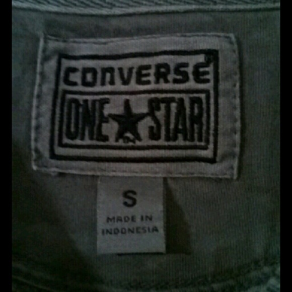 Grey converse sweater