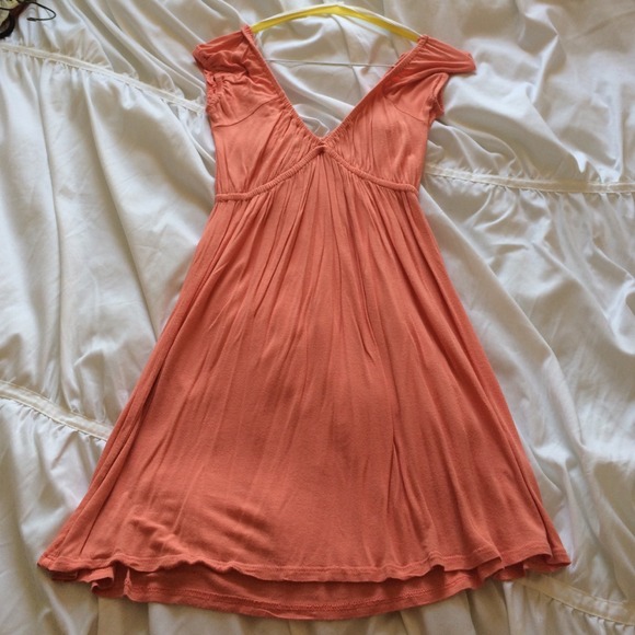 Coral dress. Can be off shoulder, or not ☺️ - Picture 1 of 1
