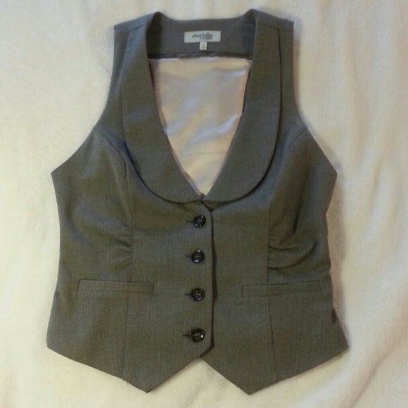*SALE* Gray blazer vest