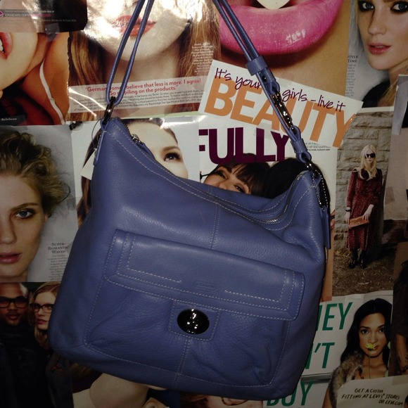 Rare blue coach purse