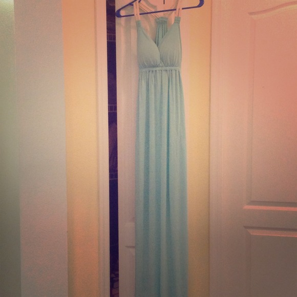 Teal maxi dress