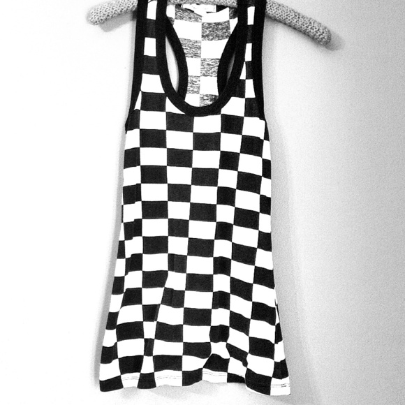 Black and White Punk Razorback Shirt Dress
