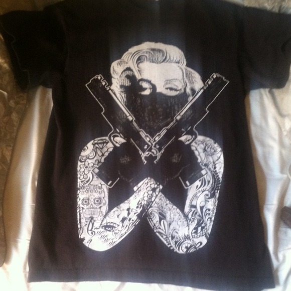 ganster marilyn monroe tshirt