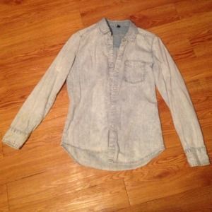Faux denim jacket PACSUN