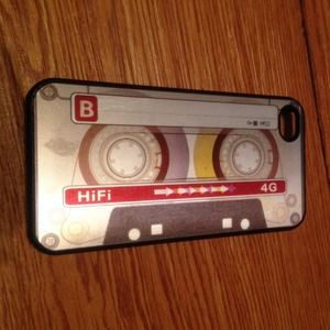 Holographic cassette tape iphone 4/4s case