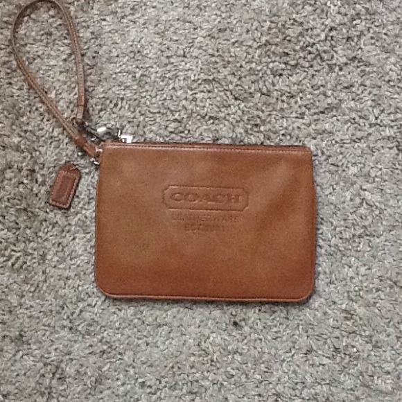 Authentic Coach Leather Wristlet Never Used
