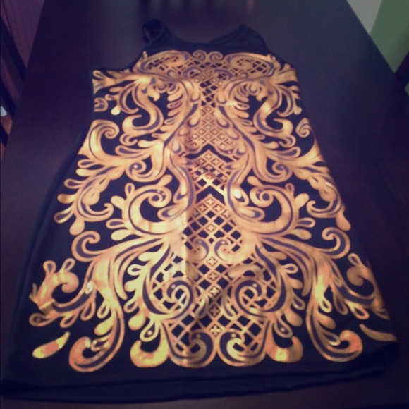 Metallic dress