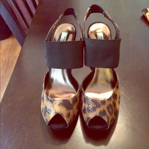 Leopard print heels