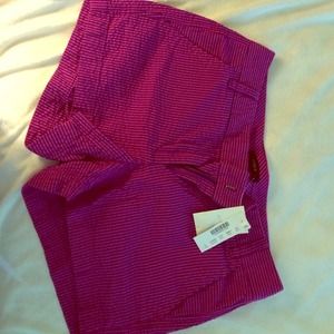 J Crew seersucker shorts