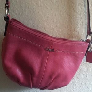 Hot pink Coach Cross Body