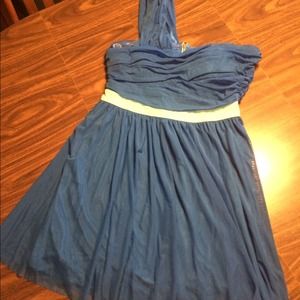 Short blue Dress