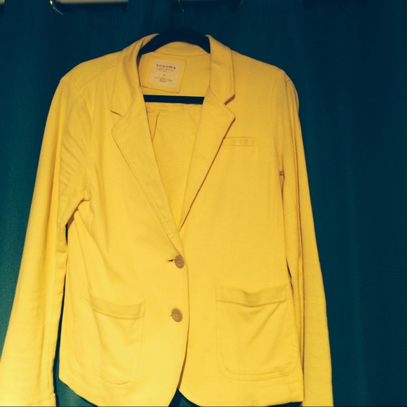 Yellow blazer- cotton