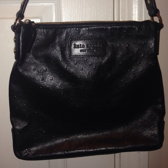 Authentic Kate Spade ostrich print leather bag
