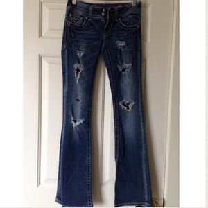 Miss Me Distressed Bootcut Jeans