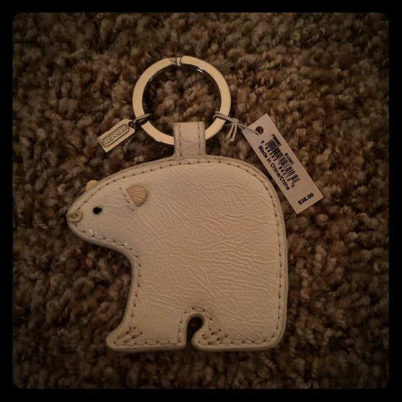 🔑Coach Polar Bear Keychain 🔑