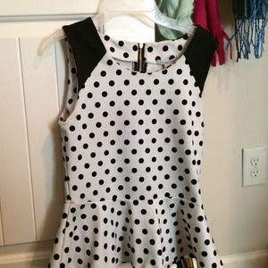 polka dot peplum