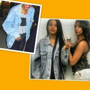 Large 90s style jean jacket