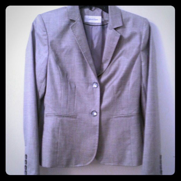 Calvin Klein gray suit set