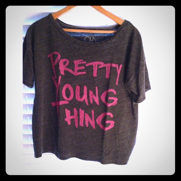 Chaser brand off the shoulder Tee!