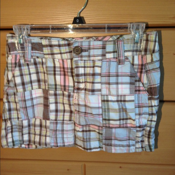 Plaid mini skirt
