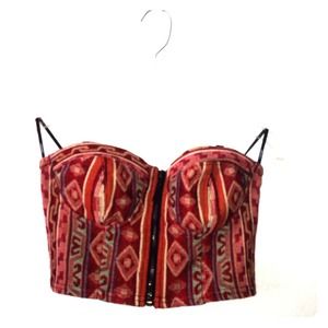 Woven bustier