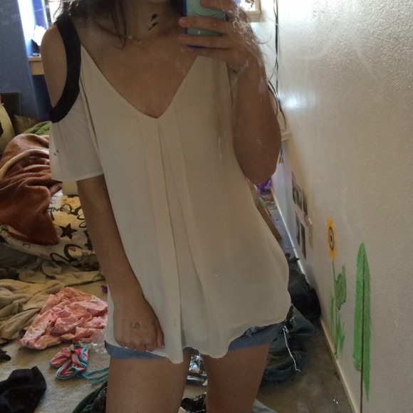 open shoulder top