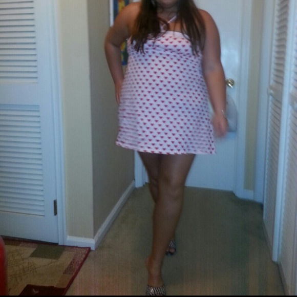 Heart summer mini dress