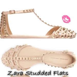 🎉Ready to Ship🎉 BNWT Studded cage flats Size 8💋