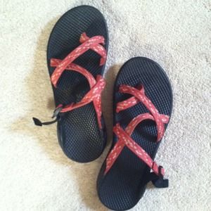 A pair of Chaco sandals
