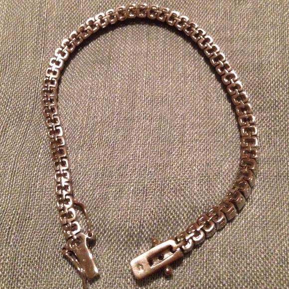 💠Sterling💠CZ💠Tennis💠️Bracelet💠 - Picture 3 of 4
