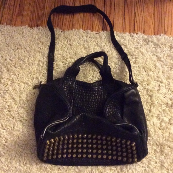 100 % ALEXANDER WANG BOTTOM STUDDED BAG!