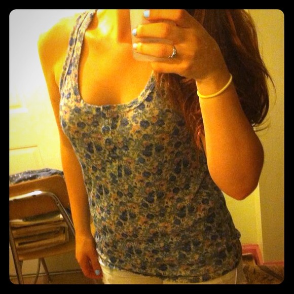 Forever 21 Floral Lace Tank Top