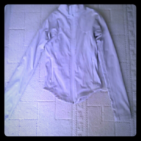 Lululemon white zip up jaket