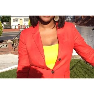 Orange blazer