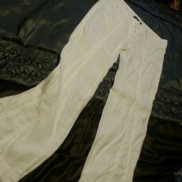 Cute white linen pants