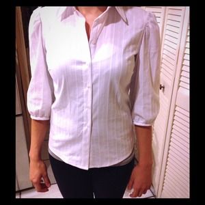 Antonio Melani white button-down business shirt.