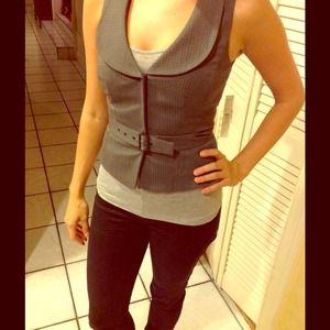 Antonio Melani grey vest.