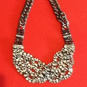 Mesh and rhinestone necklace @tiffanyrlathrop