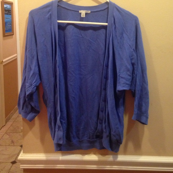 Blue cardigan
