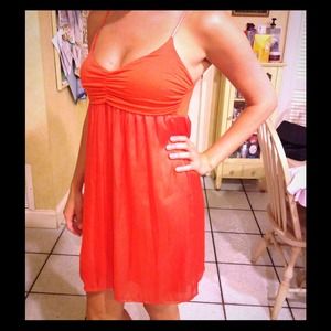 Orange Soprano sun dress. & GB shoes