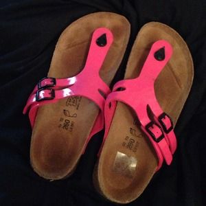 Birkenstock Birki's Pink Sandals Flip flops size 9
