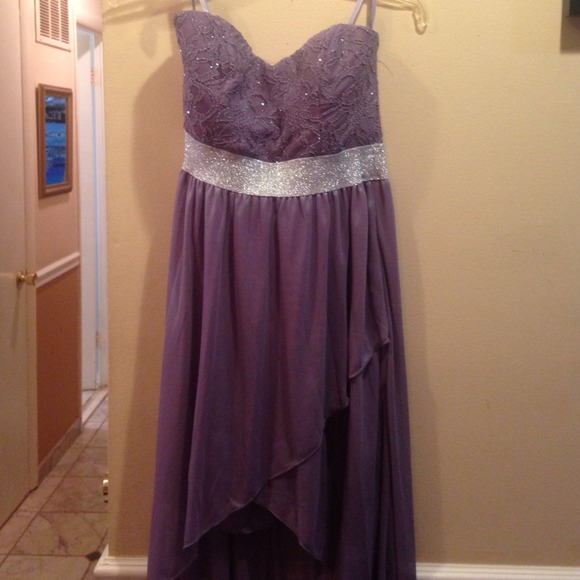 Beautiful purple high low dress