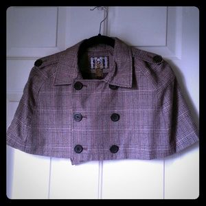 Forever 21 plaid cape