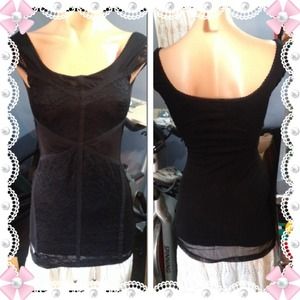 Bodycon Black Lace Bodycon Fitted Mini Dress Top 2