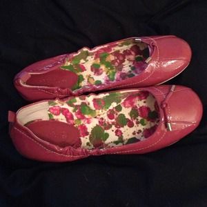 Sperry Top Sider Ballet Flats Pink Leather 9