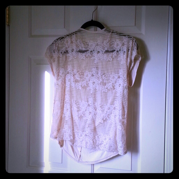 Forever 21 sheer lace shirt