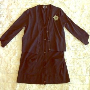 Vera Wang layered knit cardigan