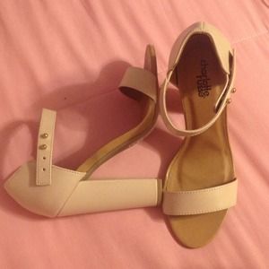 Ankle Strap Heels Nude
