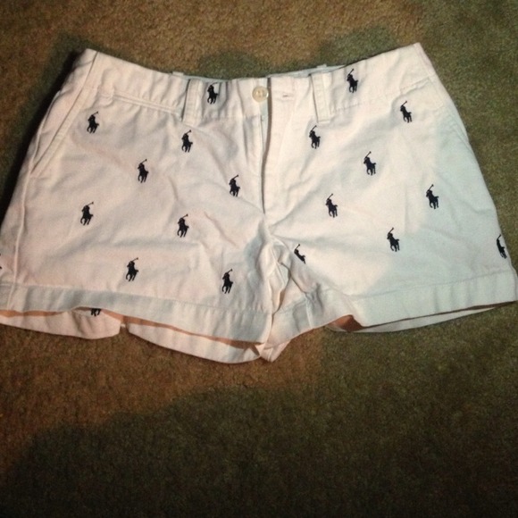 White Polo shorts