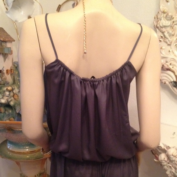 Silver Grey Spaghetti Romper - Picture 2 of 3